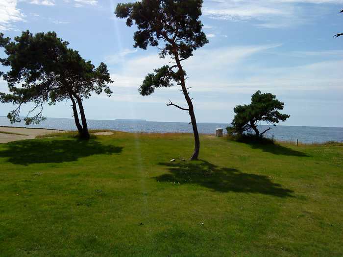 View from Visby GK club house at Kronholmen Golf Course in Västergarn, Gotland