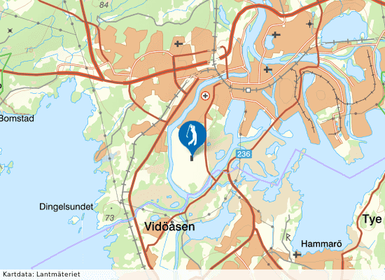 Karta över området runt Sommarro Golf